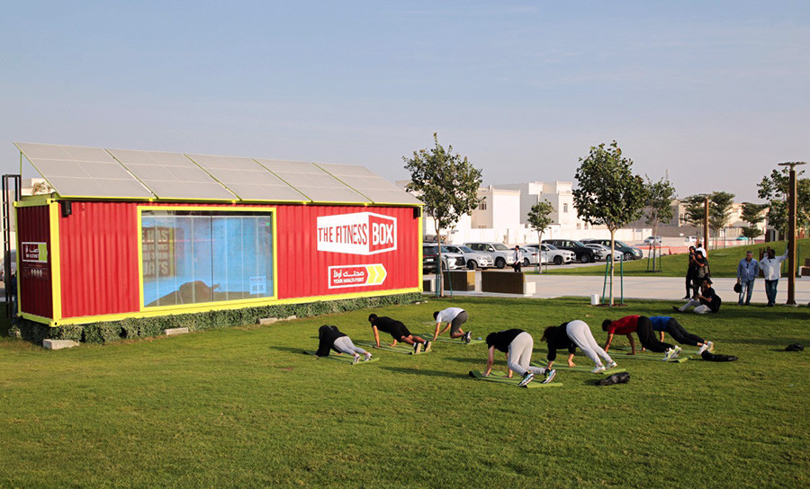 Qatar có đường chạy bộ ngoài trời trang bị ‘máy lạnh’ dài nhất thế giới 3 Qatar có đường chạy bộ ngoài trời trang bị ‘máy lạnh’ dài nhất thế giới 3