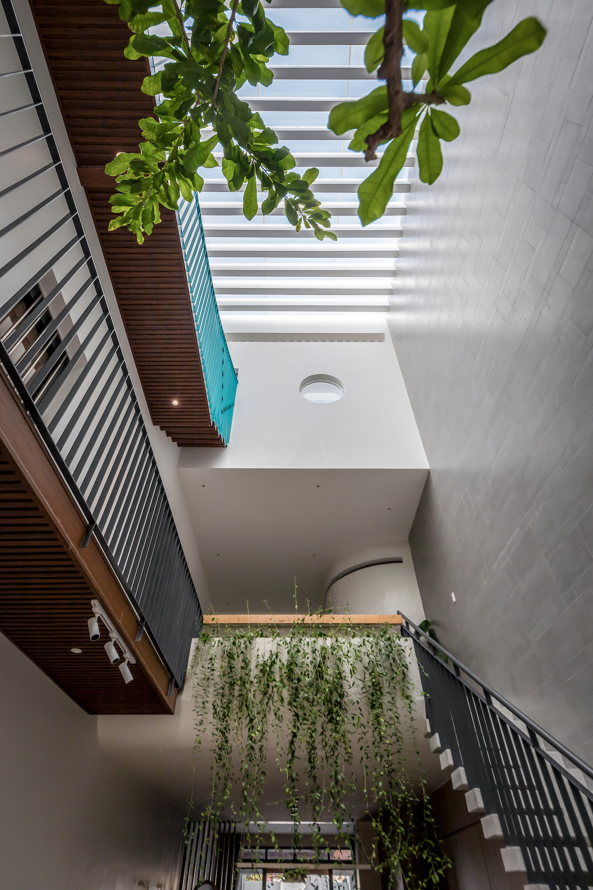 Cầu treo màu xanh độc đáo, kết nối hai không gian trong ngôi nhà ống ở Đồng Nai 12 Cầu treo màu xanh độc đáo, kết nối hai không gian trong ngôi nhà ống ở Đồng Nai 12