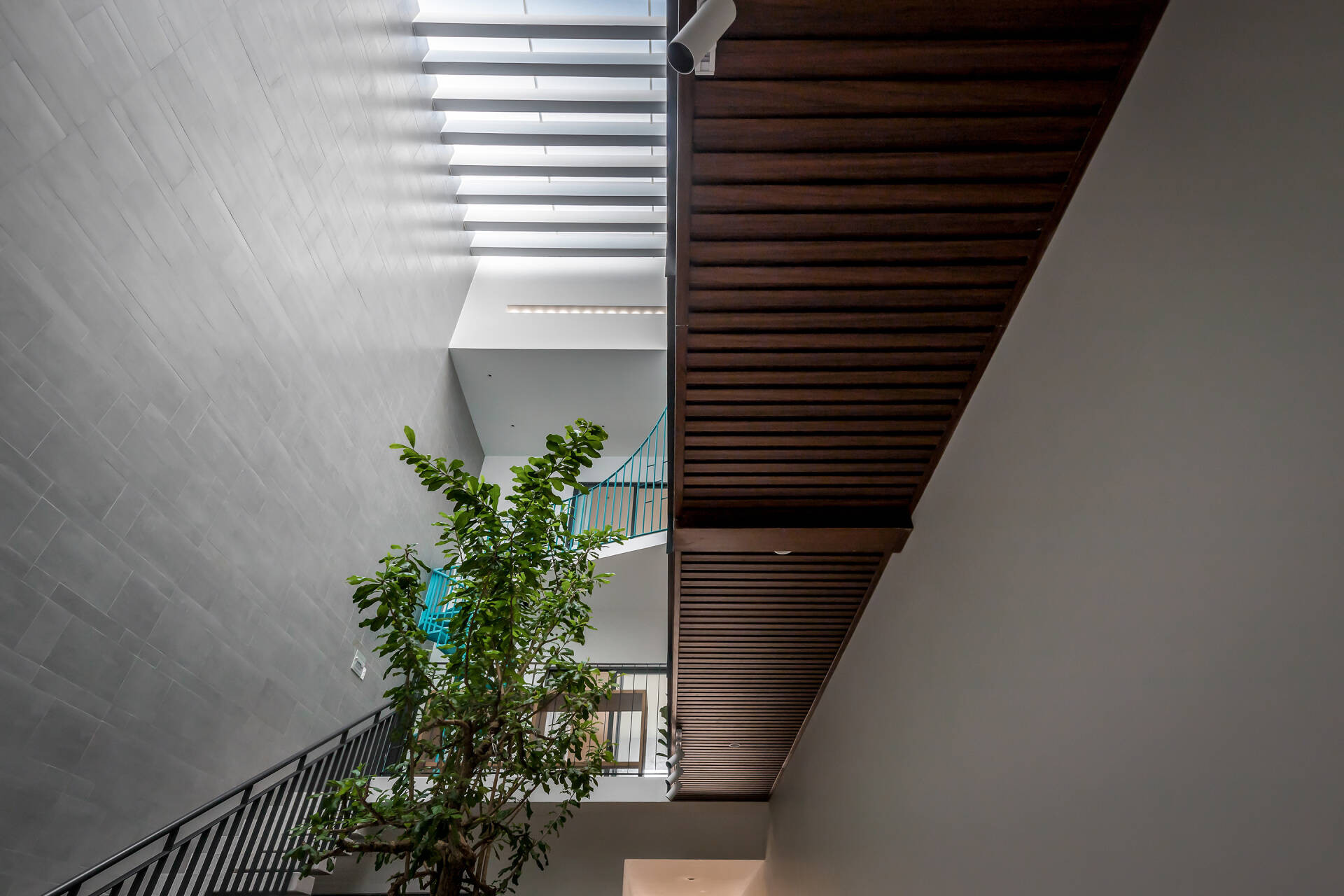 Cầu treo màu xanh độc đáo, kết nối hai không gian trong ngôi nhà ống ở Đồng Nai 4 Cầu treo màu xanh độc đáo, kết nối hai không gian trong ngôi nhà ống ở Đồng Nai 4