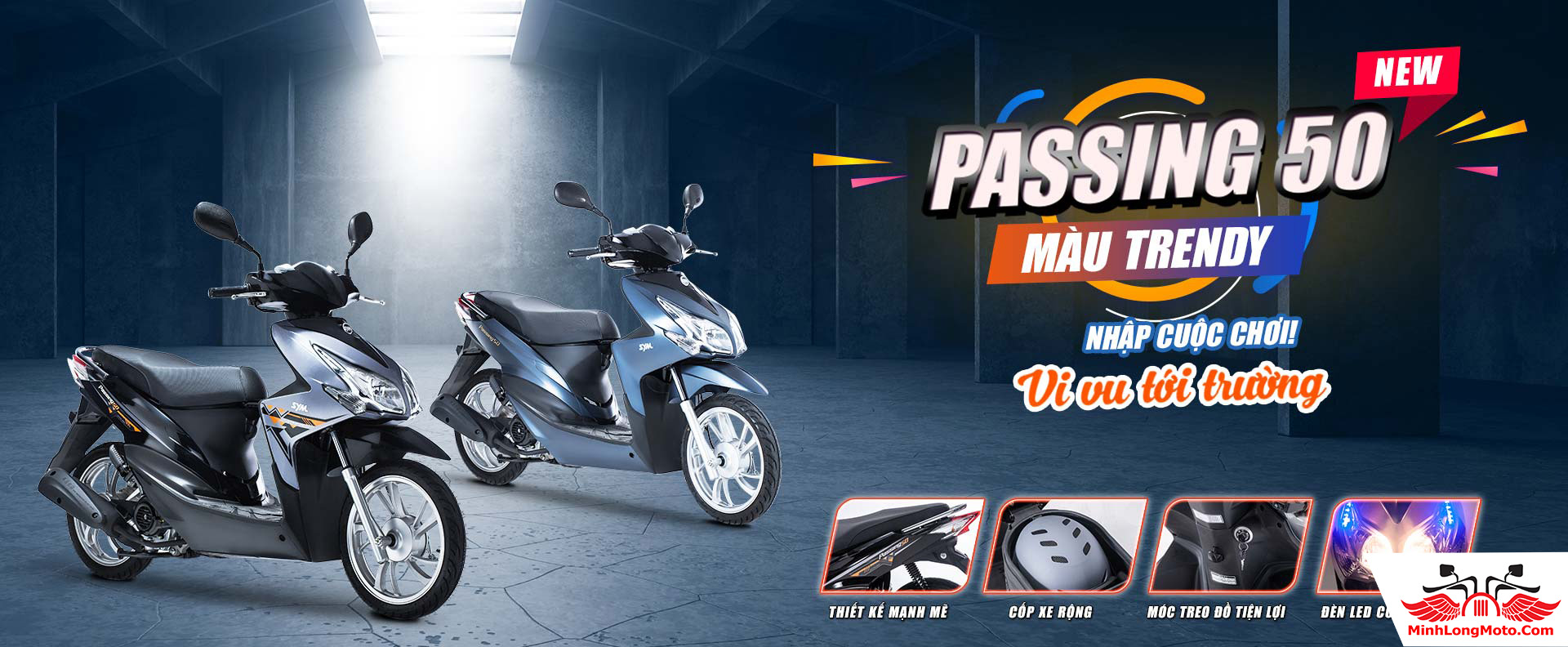 SYM PASSING 50 giá bán thông số kỹ thuật và đánh giá chi tiết mới nhất 3