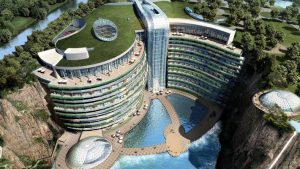 Khách sạn độc đáo dưới lòng đất ở Trung Quốc sắp khai trương 8