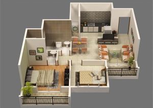 Tổng hợp 20 kiểu nhà vườn 1 tầng 2 phòng ngủ được yêu thích nhất 3