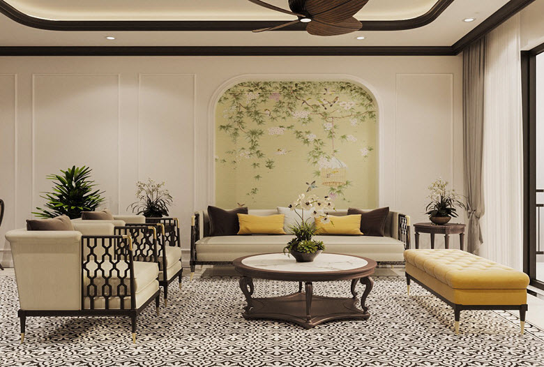 Indochine ''Độc Bản'' cho chủ nhân căn nhà phố yêu thích màu tím 1