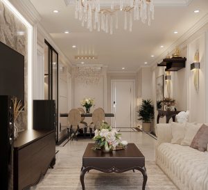 Nội thất tân cổ điển sang trọng trong căn hộ 83m2 ai ngắm cũng ước ao 12