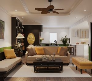 Nội thất phong cách Indochine phối cùng Tropical tinh tế cho người trẻ 12