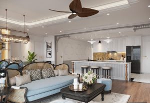 Căn hộ 150m2 - sự phối kết đỉnh cao giữa Indochine, Tropical & Tân cổ điển 11