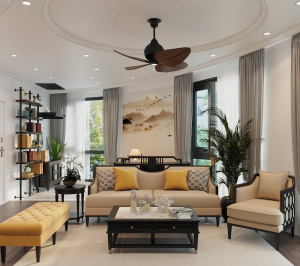 Căn góc 3 phòng ngủ đẹp "mê tơi" kiểu Indochine sang trọng 10