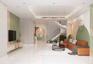 Nội thất Color Block trẻ trung năng động trong căn nhà phố ở Long Biên 14