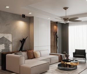 Thiết kế nội thất hiện đại, tươi vui cho căn hộ 3 phòng ngủ 2