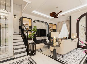 "Cứu thua phút 90" cho nội thất biệt thự song lập 135m2 7