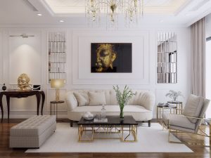 Phong cách Tân cổ điển nhẹ nhàng, tinh tế trong căn hộ 1 phòng ngủ 7