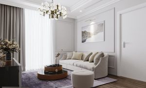 Vẻ nhẹ nhàng tinh tế trong căn hộ 3 phòng ngủ phong cách Tân cổ điển 7