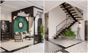 Không thể rời mắt căn biệt thự song lập phong cách Indochine tuyệt đẹp 18