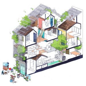 Ngôi nhà độc đáo với mỗi phòng là một nhà hoàn chỉnh ở Sài Gòn 13