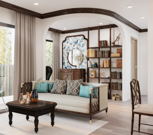 Căn hộ 64m2 phong cách Indochine tinh tế tại Vinhomes Smart City 26