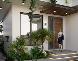 Con trai xây tặng mẹ ngôi nhà 2 tầng đơn giản với nhiều ô thoáng hút gió 1