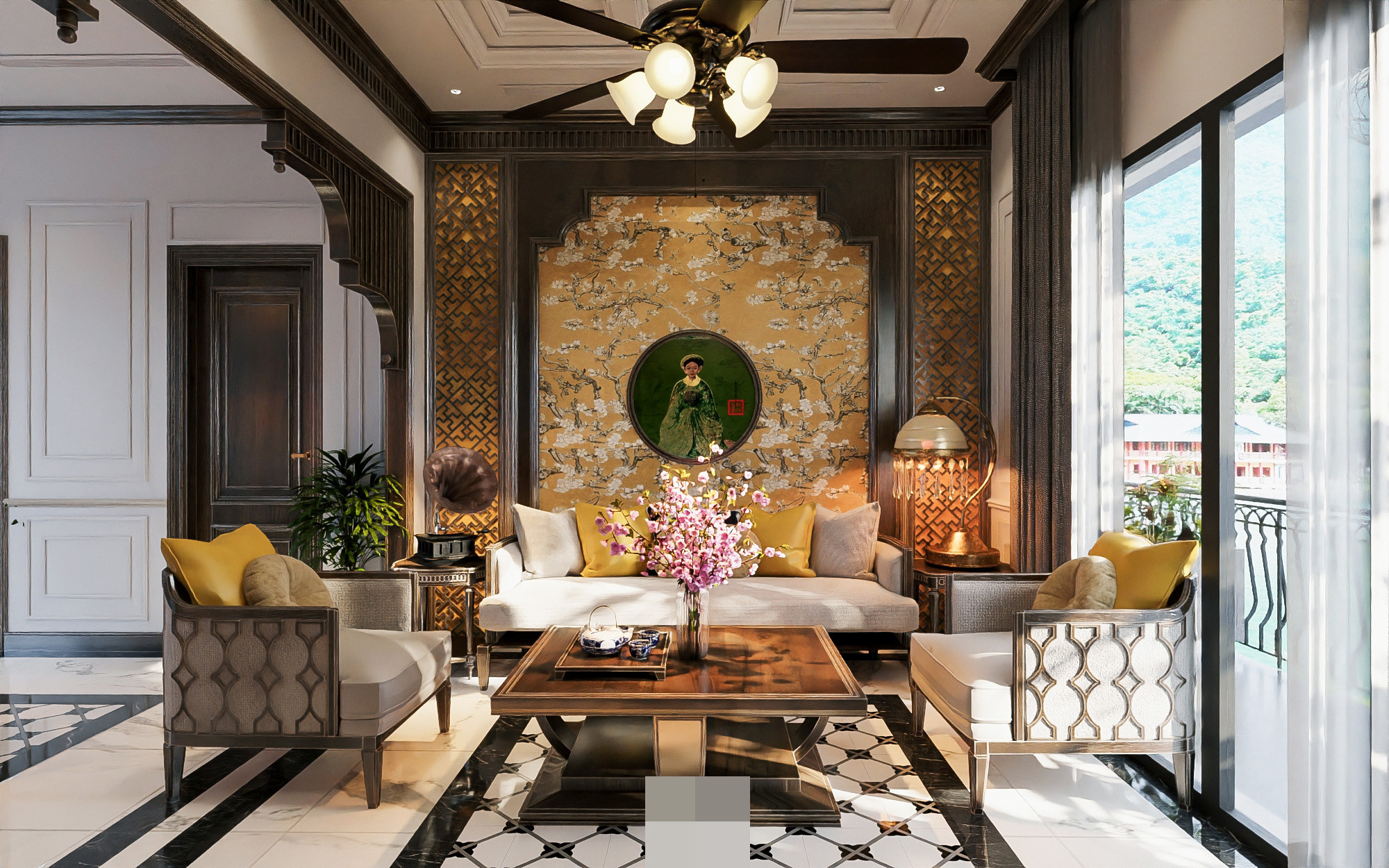 Biệt thự Đông Dương bên hồ mát mẻ, gió lộng cả ngày ở Hà Nội 4 Biệt thự Đông Dương bên hồ mát mẻ, gió lộng cả ngày ở Hà Nội 4