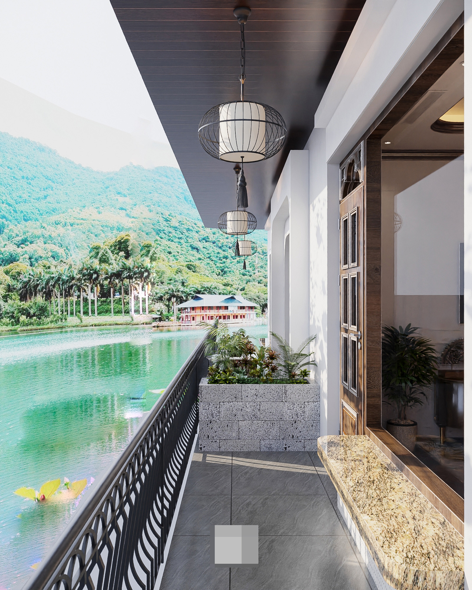 Biệt thự Đông Dương bên hồ mát mẻ, gió lộng cả ngày ở Hà Nội 5 Biệt thự Đông Dương bên hồ mát mẻ, gió lộng cả ngày ở Hà Nội 5