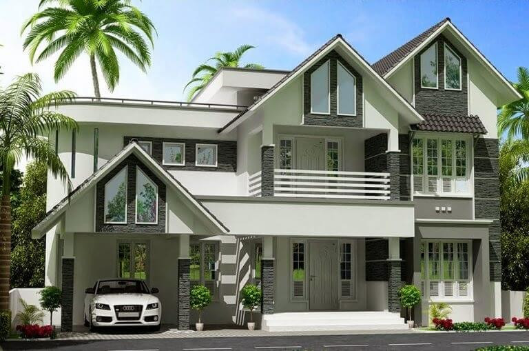 Biệt thự 2 tầng mái Thái tạo không gian sống xanh, đón gió trời mát lạnh 4