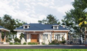 Nhà mái Nhật 1 tầng đông ấm, hè mát với công năng siêu hiện đại 8