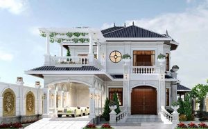 Biệt thự 2 tầng mái Nhật hài hòa với thiên nhiên 50