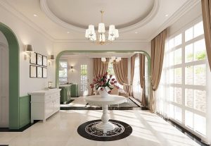 Biệt thự đơn lập phong cách Traditional sang trọng, nhẹ nhàng 32