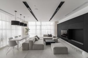 Căn hộ 120m2 sang trọng, cá tính dành cho những ai chuộng tông màu đen - trắng 2