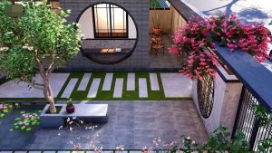 Nhà vườn xây theo lối cổ, hồ nước và cây xanh mát mẻ gọi bầy chim về 30