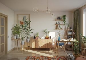 Căn hộ phong cách Boho ấm áp, ngập tràn cây xanh 1