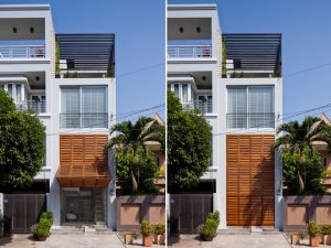 Nhà ống thiết kế độc đáo với mặt tiền là cửa chớp: Sự sáng tạo không giới hạn 46