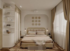 : "Căn hộ Japandi màu vàng gỗ - Sự kết hợp hoàn hảo giữa phong cách Nhật Bản và Đan Mạch tại trung tâm Hà Nội" 39