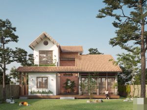 Villa ven hồ với mái ngói mộc mạc, lấy cảm hứng từ kiến trúc Nhật độc đáo 3