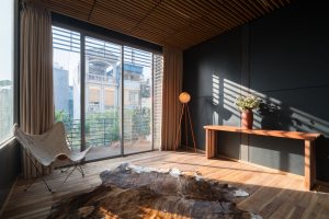 Bảng lưu không gian sống rộng rãi trong căn nhà tiền chế tại Hà Nội 38