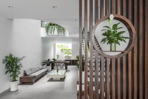 Khoảng không gian uốn cong mềm mại trong căn nhà phố 100m2 1