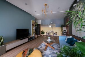 "Thiên đường xanh dương: Căn hộ thông thoáng cho người yêu thích màu xanh" 34