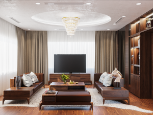 - Biệt thự nhỏ tiện nghi với nội thất gỗ óc chó đẳng cấp 44