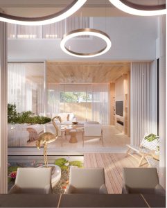 ;"Kết hợp hồ cá Koi và hệ thống điều hòa không khí tạo không gian mát lạnh tại nhà phố hiện đại" 1