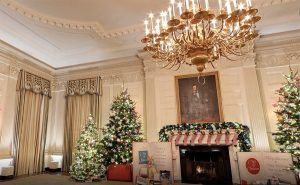 Ngôi nhà trắng rực rỡ trước lễ Giáng sinh 10