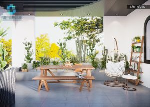 Thiết kế nhà phố 3 tầng hiện đại với vườn treo sáng trong. 5