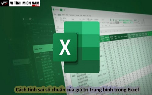 Hướng dẫn tính sai số chuẩn của giá trị trung bình trong Excel 1