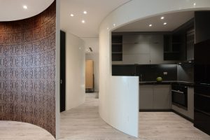 "Phong cách độc đáo: Tường cong tinh tế trong căn hộ 70m2" 20