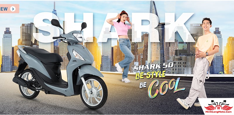 SYM Shark 50 - Sự lựa chọn hoàn hảo cho học sinh: thiết kế thời trang, nhỏ gọn 1