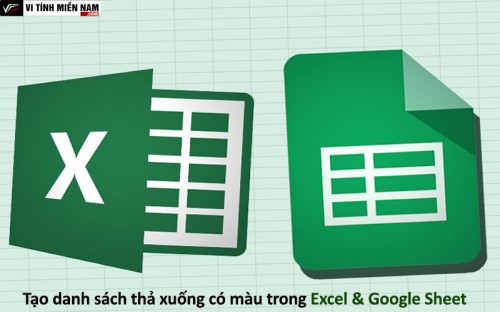 Cách tạo danh sách thả xuống có màu sắc trong Excel và Google Sheets 1