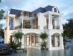 Biệt thự tân cổ điển 2 tầng tiện nghi, sang trọng như bước ra từ phim ảnh 1