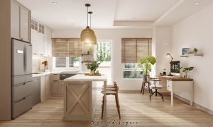 Hòa quyện nét đẹp hoài cổ và sức sống trẻ trung trong căn hộ Modern Farmhouse 3