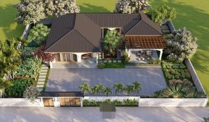 Ngôi nhà mái dốc hình chữ U: Nơi bình yên thu gọn cả thế giới 1