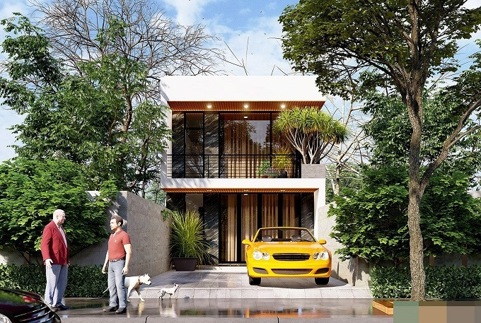 "Thiết kế nội thất đẳng cấp cho ngôi nhà phố 2 tầng" 1