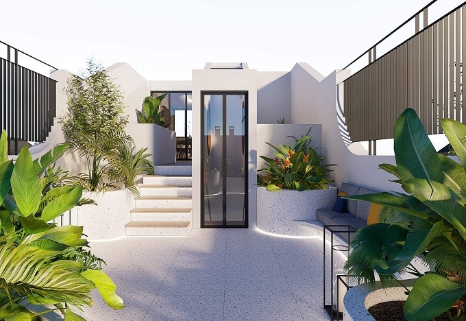 Nhà ống “mở”, gió trời luồn lách mát lịm của đôi vợ chồng trẻ 1