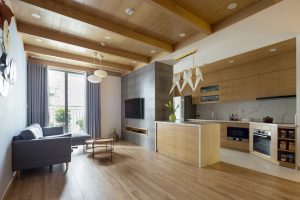 "Đẳng cấp Nhật Bản: Căn hộ 132m2 sắc nâu xám đẹp mê ly" 2