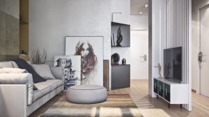 "Kỳ công thiết kế nội thất thanh lịch trong hai căn hộ nhỏ khiến say lòng" 1